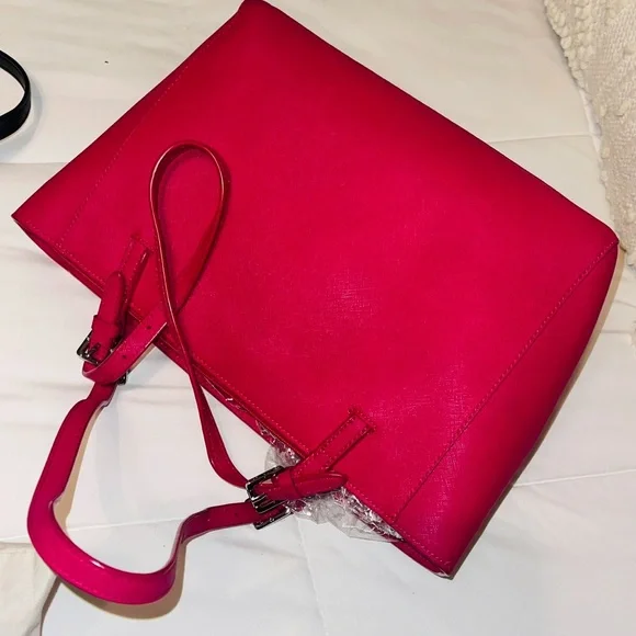 Tory Burch Fuchsia Tote and Wristlet Set - Picture 2 of 4
